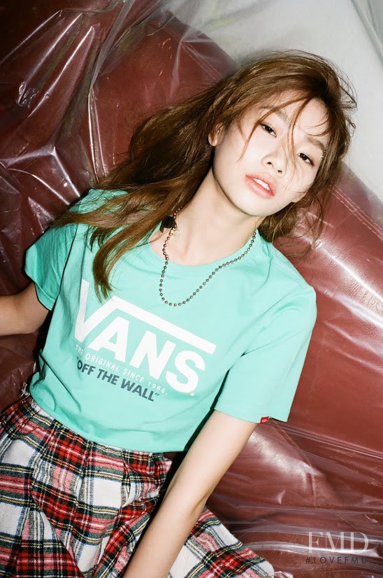 HoYeon Jung featured in  the Vans lookbook for Spring/Summer 2014