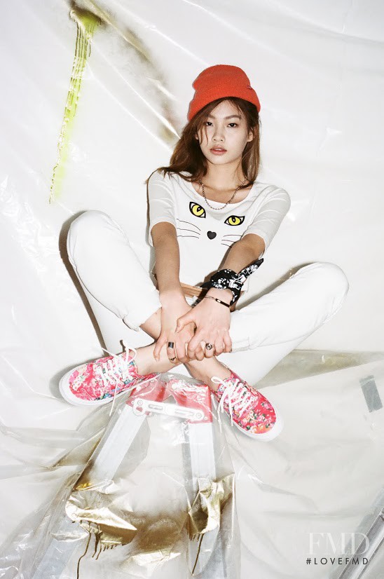 HoYeon Jung featured in  the Vans lookbook for Spring/Summer 2014