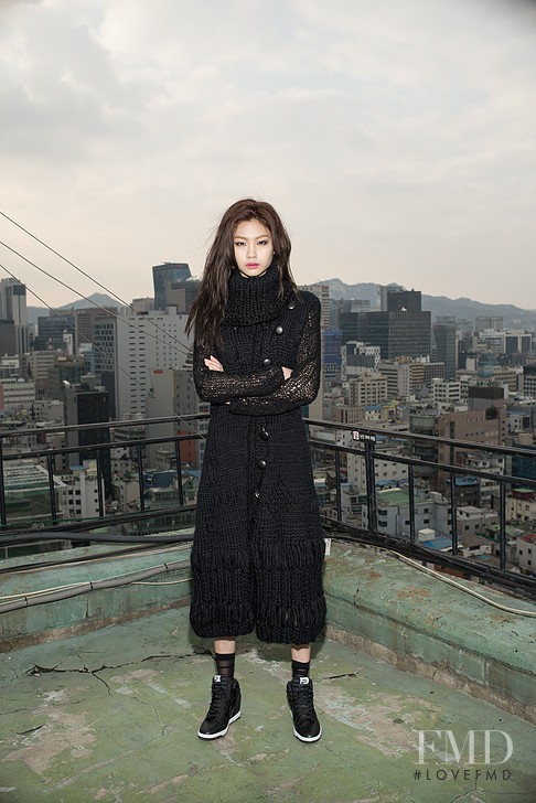 HoYeon Jung featured in  the Kimmy J Kimmy\'s Seoul Collection lookbook for Autumn/Winter 2015