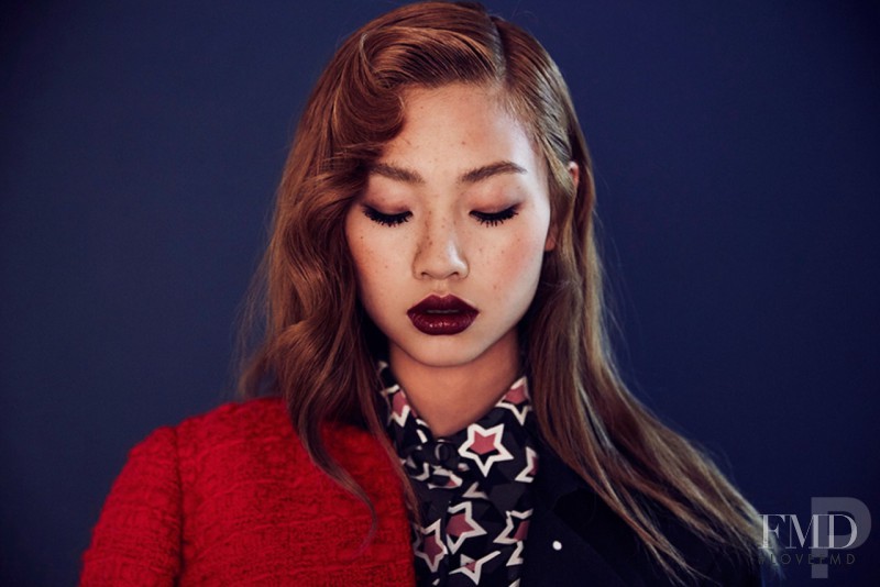 HoYeon Jung featured in  the Koon Korea lookbook for Winter 2015