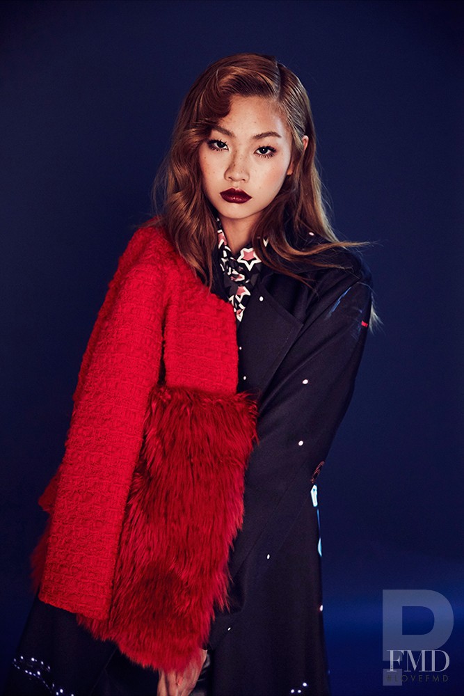 HoYeon Jung featured in  the Koon Korea lookbook for Winter 2015