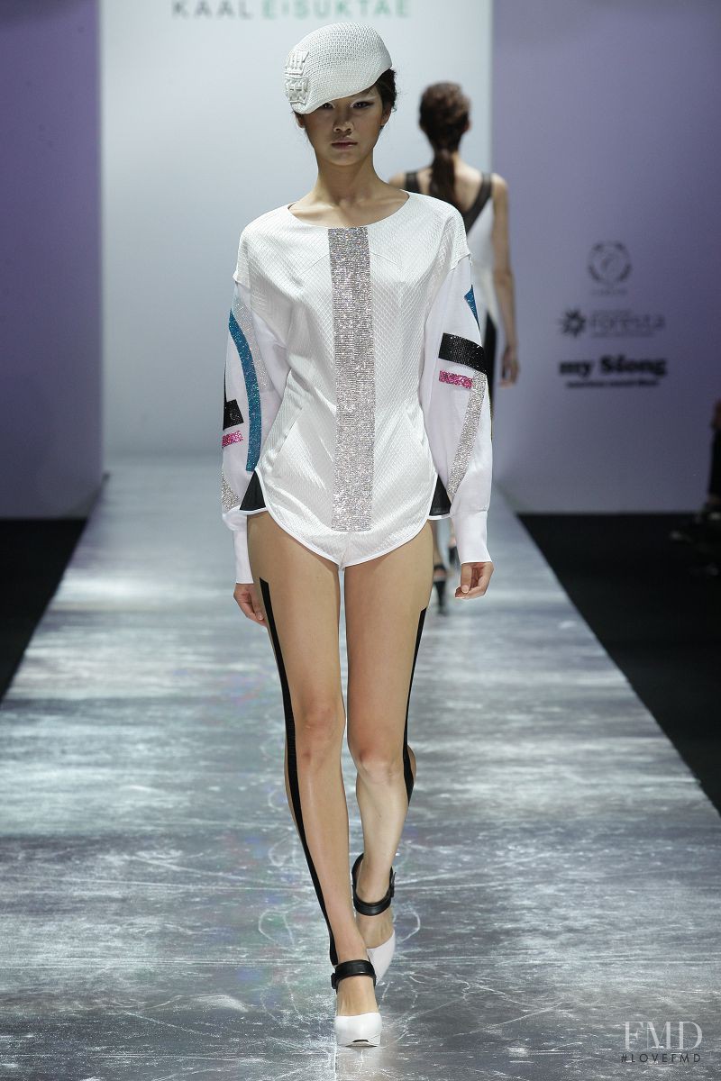 HoYeon Jung featured in  the Kaal E. Suktae fashion show for Spring/Summer 2013