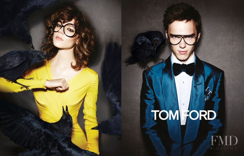 Freja Beha Erichsen featured in  the Tom Ford Eyewear advertisement for Autumn/Winter 2010