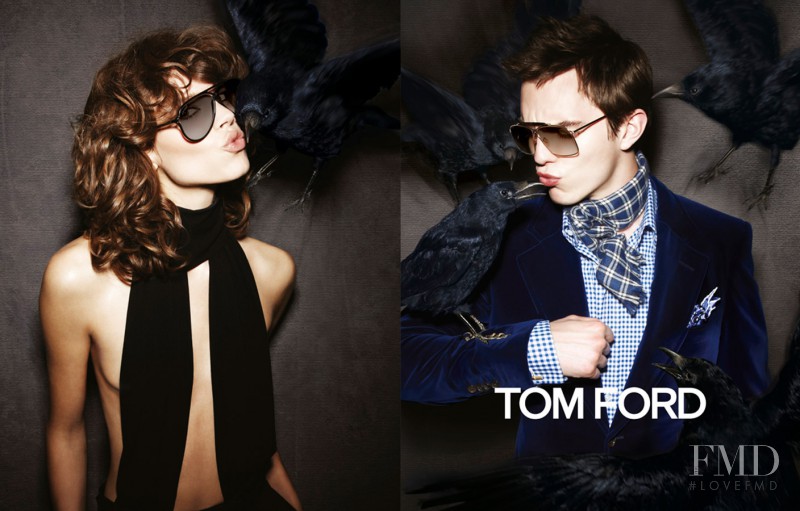 Freja Beha Erichsen featured in  the Tom Ford Eyewear advertisement for Autumn/Winter 2010