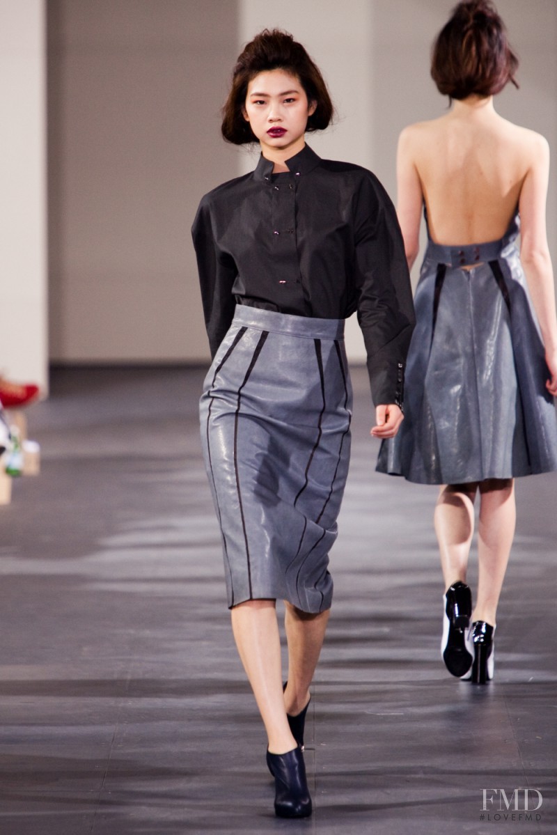 HoYeon Jung featured in  the Jarret fashion show for Autumn/Winter 2013