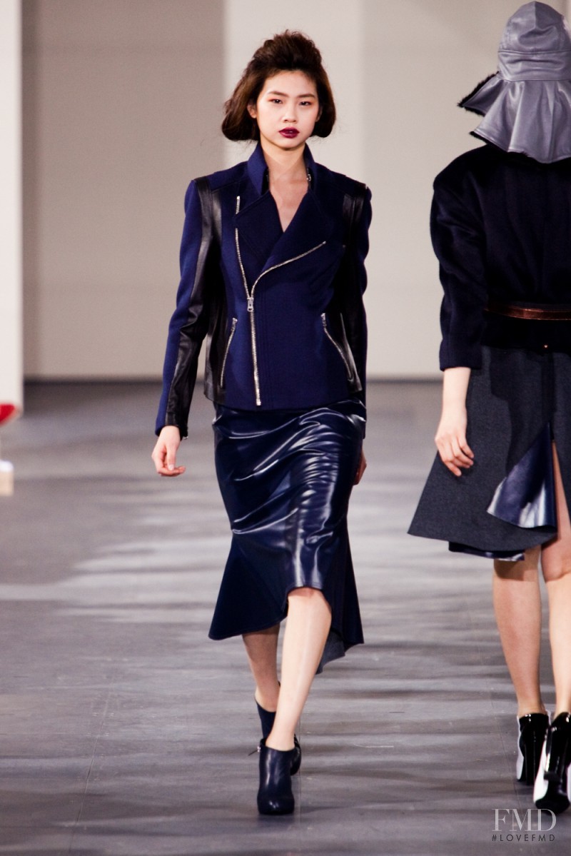 HoYeon Jung featured in  the Jarret fashion show for Autumn/Winter 2013