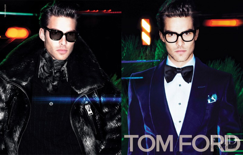 Jon Kortajarena featured in  the Tom Ford Eyewear advertisement for Autumn/Winter 2011