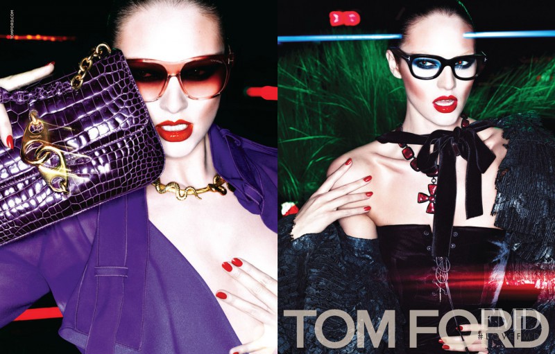 Candice Swanepoel featured in  the Tom Ford Eyewear advertisement for Autumn/Winter 2011