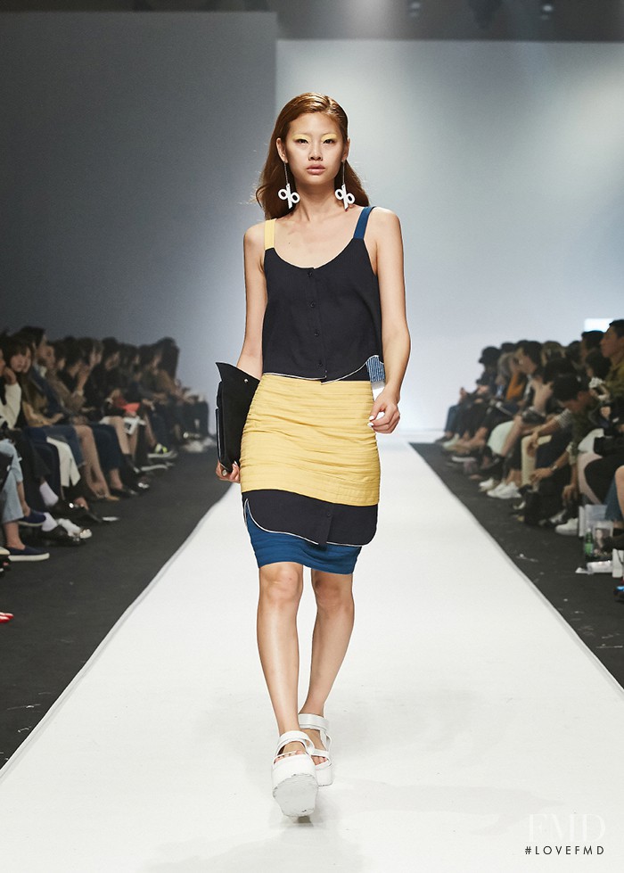 HoYeon Jung featured in  the The Studio K fashion show for Spring/Summer 2016