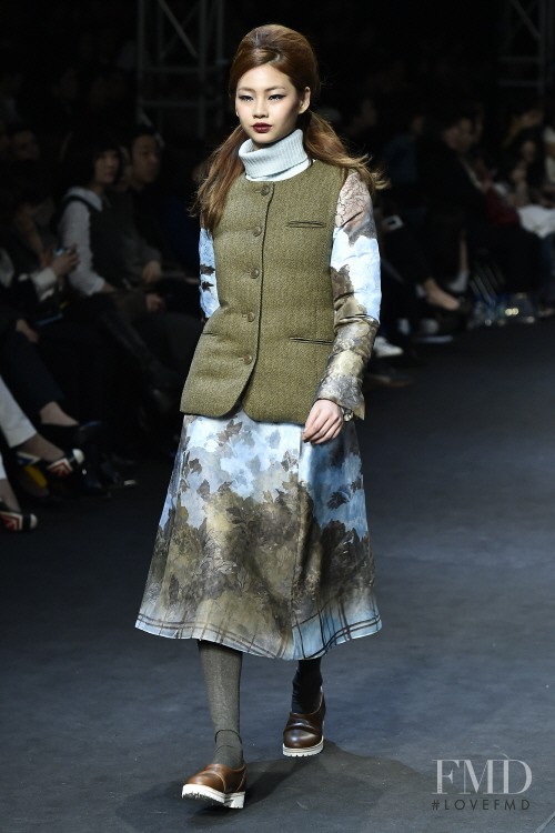 HoYeon Jung featured in  the Miss Gee Collection fashion show for Autumn/Winter 2015