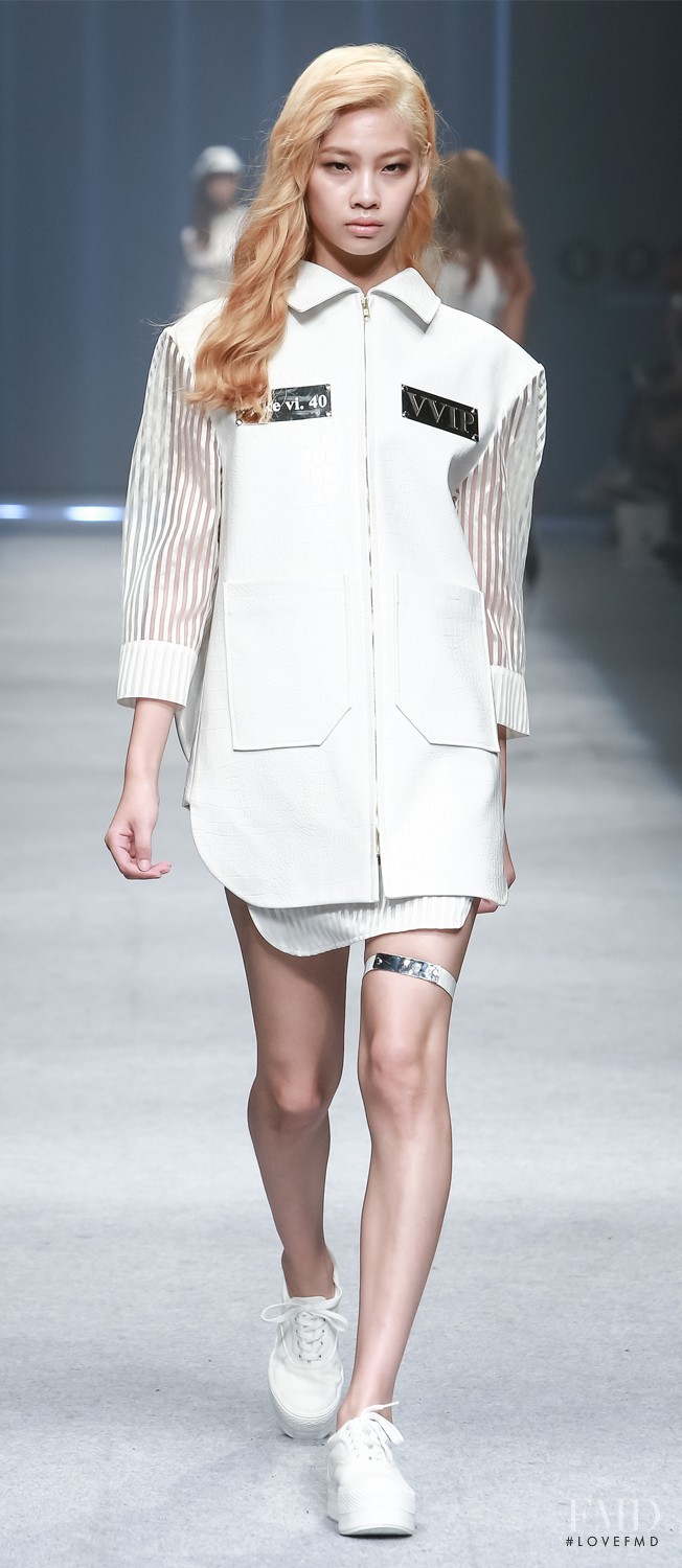 HoYeon Jung featured in  the S=YZ fashion show for Spring/Summer 2014