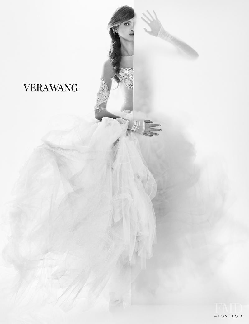 Molly Bair featured in  the Vera Wang advertisement for Spring/Summer 2016