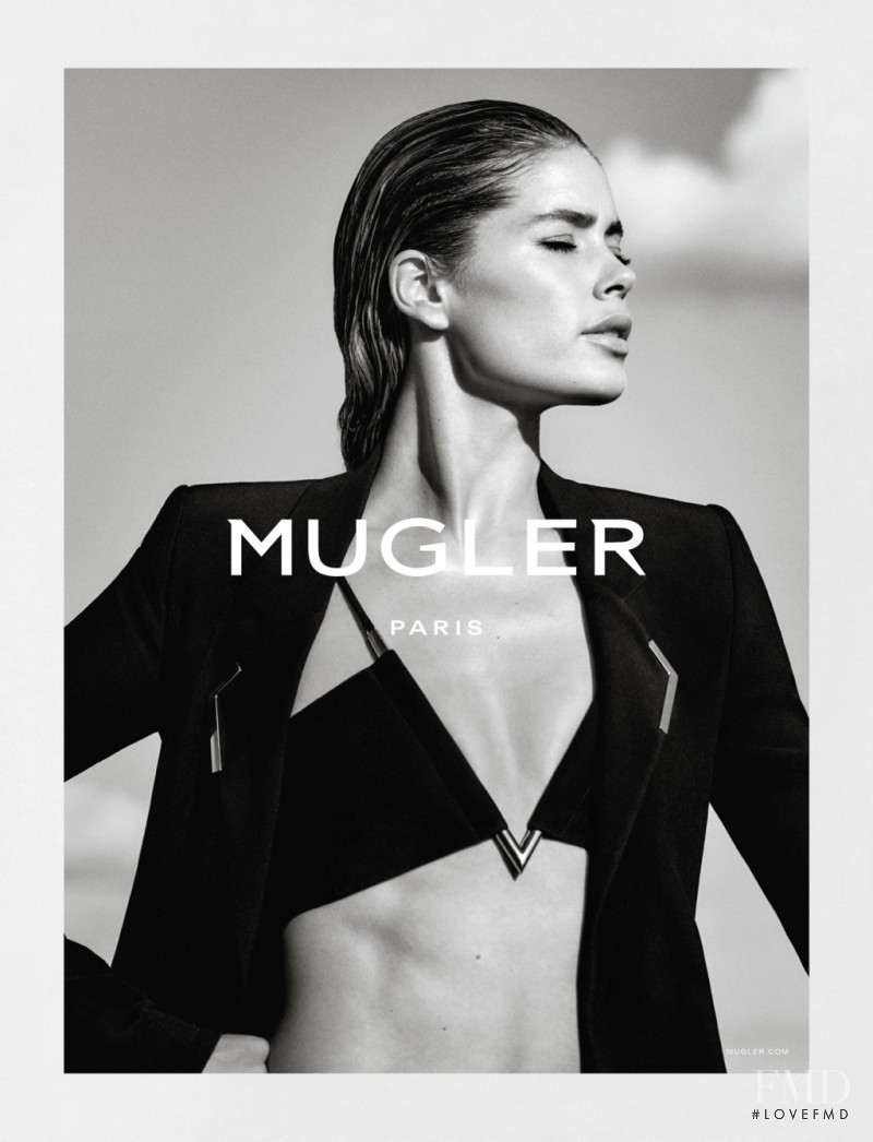 Doutzen Kroes featured in  the Mugler advertisement for Spring/Summer 2016