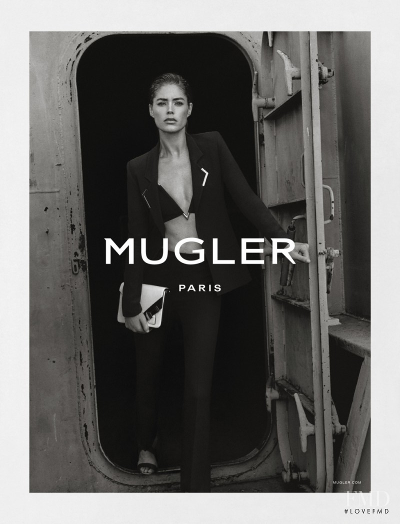 Doutzen Kroes featured in  the Mugler advertisement for Spring/Summer 2016