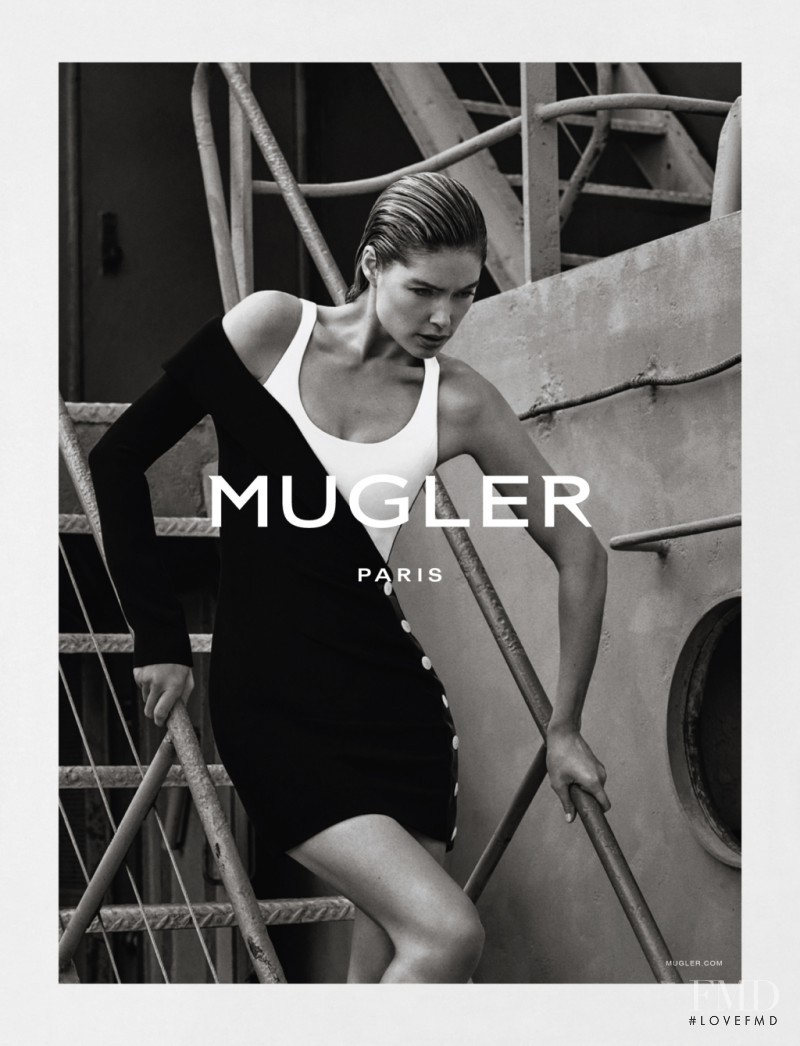 Doutzen Kroes featured in  the Mugler advertisement for Spring/Summer 2016