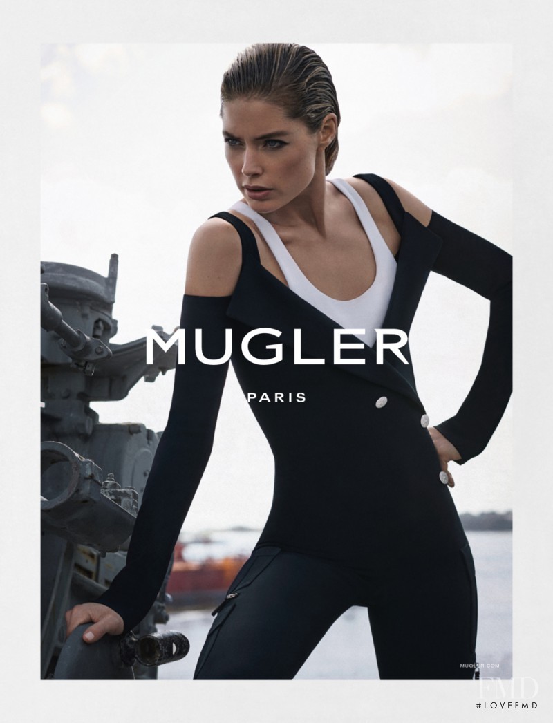 Doutzen Kroes featured in  the Mugler advertisement for Spring/Summer 2016