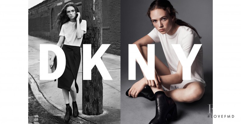 Adrienne Juliger featured in  the DKNY advertisement for Spring/Summer 2016