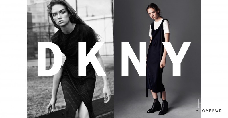 Adrienne Juliger featured in  the DKNY advertisement for Spring/Summer 2016