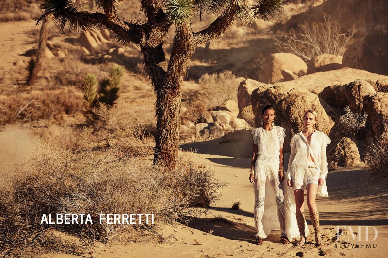 Amber Valletta featured in  the Alberta Ferretti advertisement for Spring/Summer 2016
