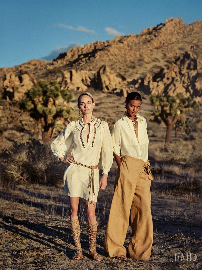 Amber Valletta featured in  the Alberta Ferretti advertisement for Spring/Summer 2016