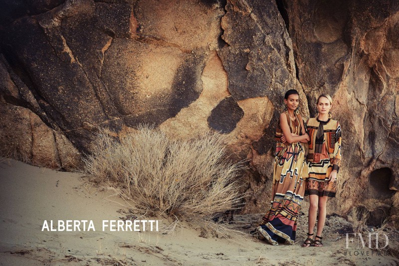 Amber Valletta featured in  the Alberta Ferretti advertisement for Spring/Summer 2016