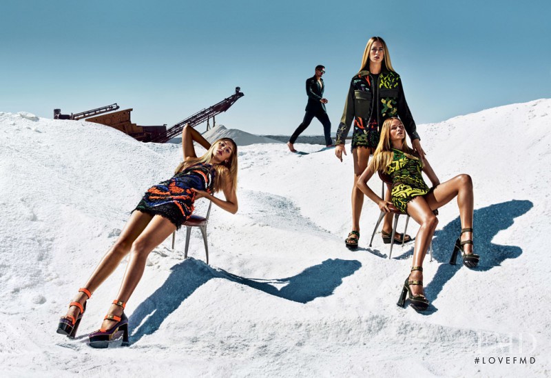 Gigi Hadid featured in  the Versace advertisement for Spring/Summer 2016