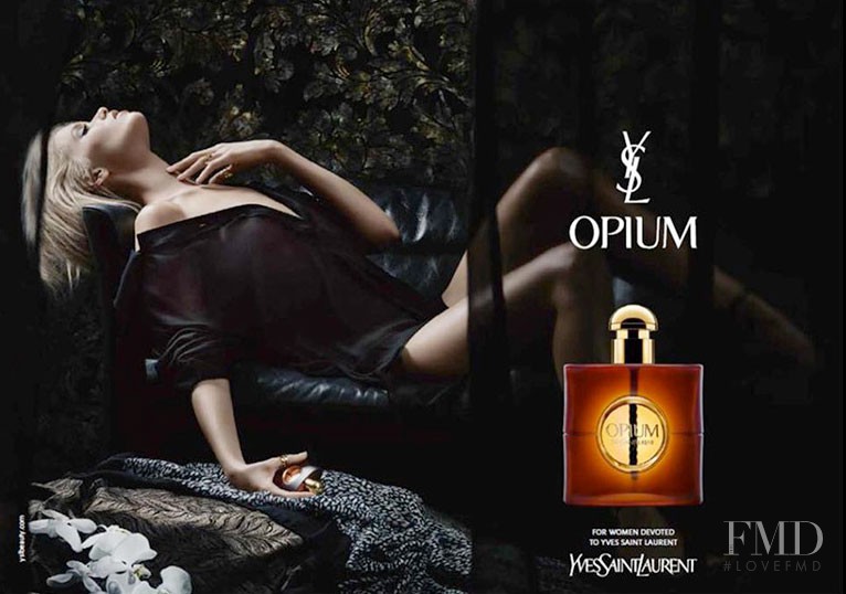 Abbey Lee Kershaw featured in  the YSL Fragrance Opium Fragrance  advertisement for Autumn/Winter 2015