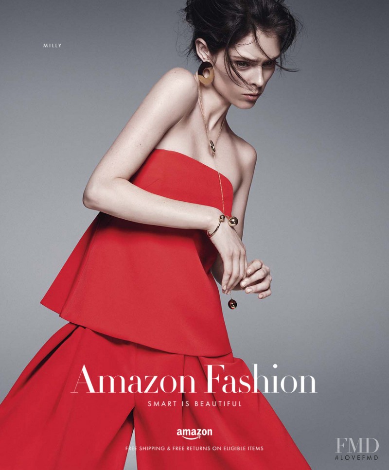 Coco Rocha featured in  the Amazon Fashion advertisement for Spring/Summer 2016