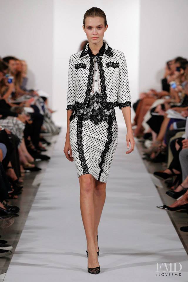 Josephine Skriver featured in  the Oscar de la Renta fashion show for Spring/Summer 2014