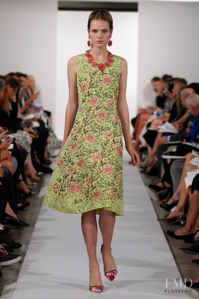 Anmari Botha featured in  the Oscar de la Renta fashion show for Spring/Summer 2014