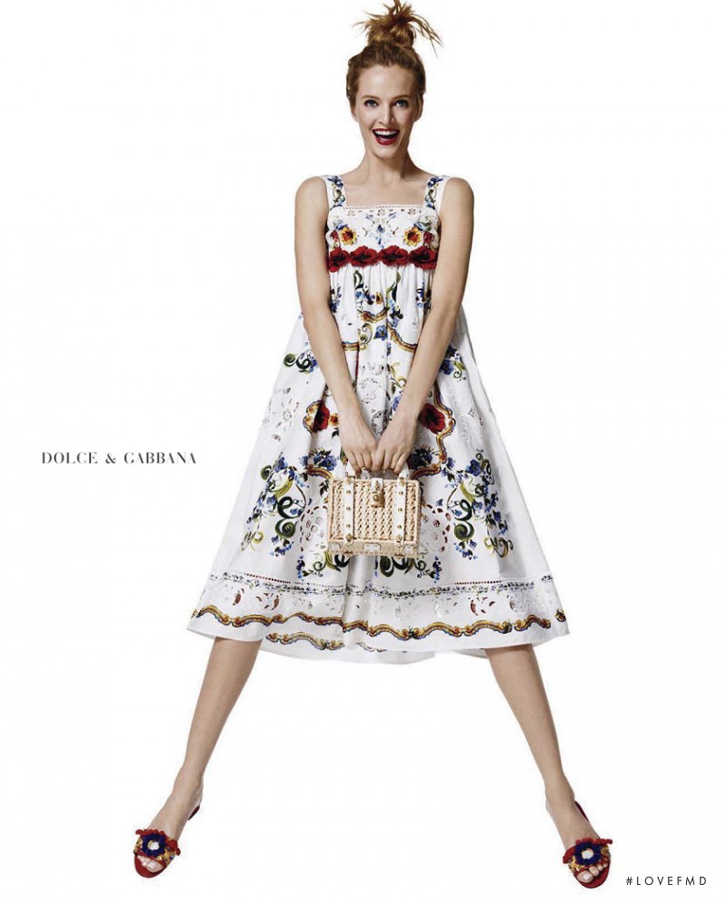 Daria Strokous featured in  the Saks Fifth Avenue advertisement for Spring/Summer 2016