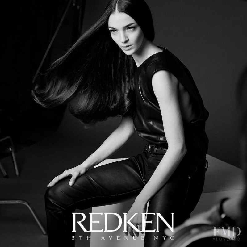 Mariacarla Boscono featured in  the Redken advertisement for Spring/Summer 2016