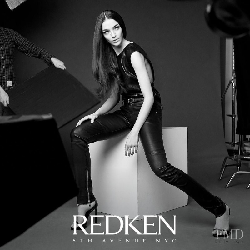 Mariacarla Boscono featured in  the Redken advertisement for Spring/Summer 2016