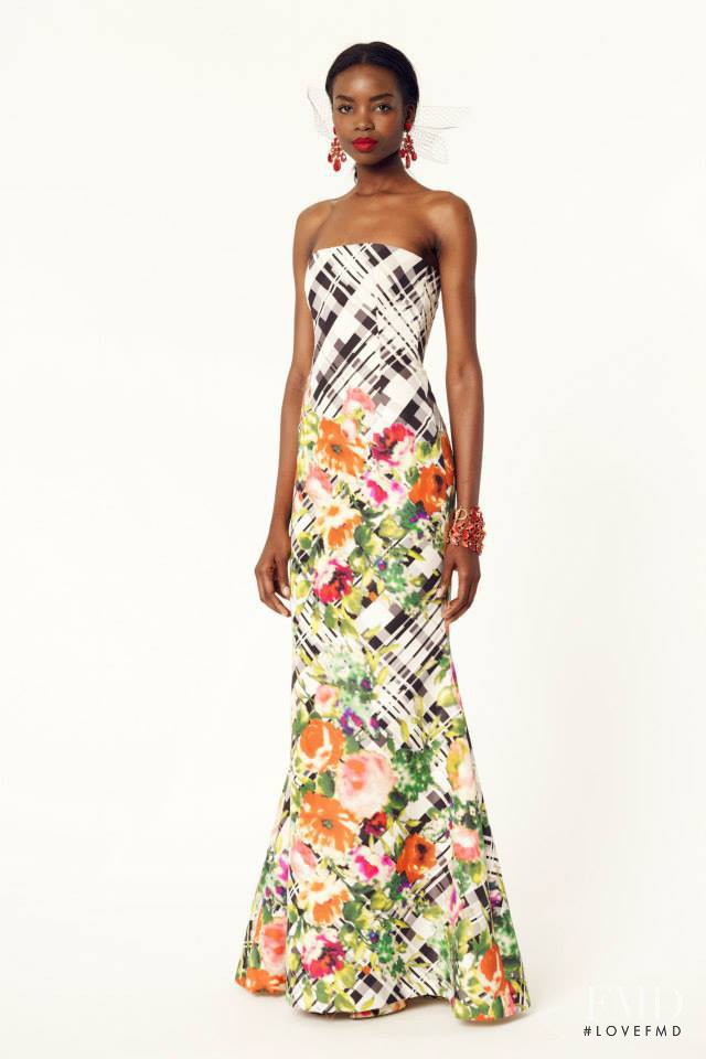 Maria Borges featured in  the Oscar de la Renta fashion show for Resort 2014