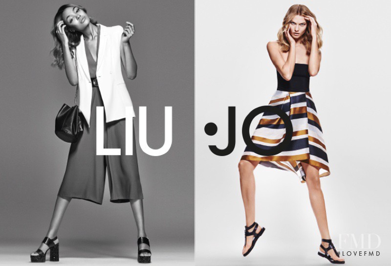 Jourdan Dunn featured in  the Liu Jo advertisement for Spring/Summer 2016