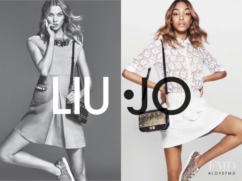 Jourdan Dunn featured in  the Liu Jo advertisement for Spring/Summer 2016