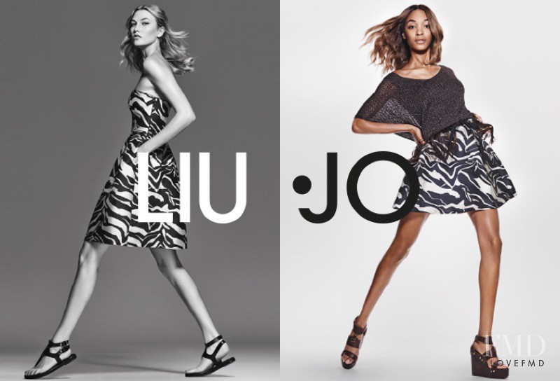 Jourdan Dunn featured in  the Liu Jo advertisement for Spring/Summer 2016