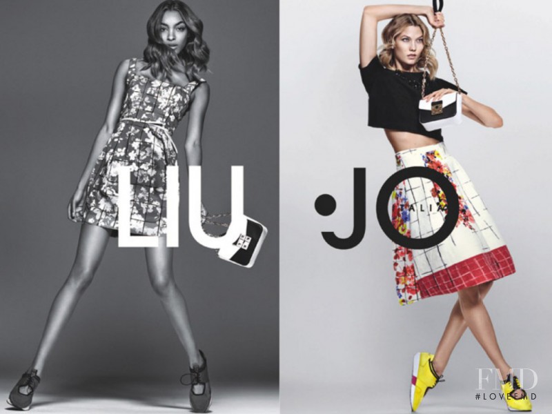 Jourdan Dunn featured in  the Liu Jo advertisement for Spring/Summer 2016