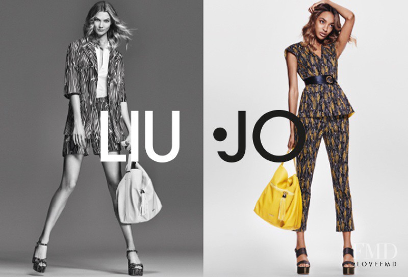 Jourdan Dunn featured in  the Liu Jo advertisement for Spring/Summer 2016