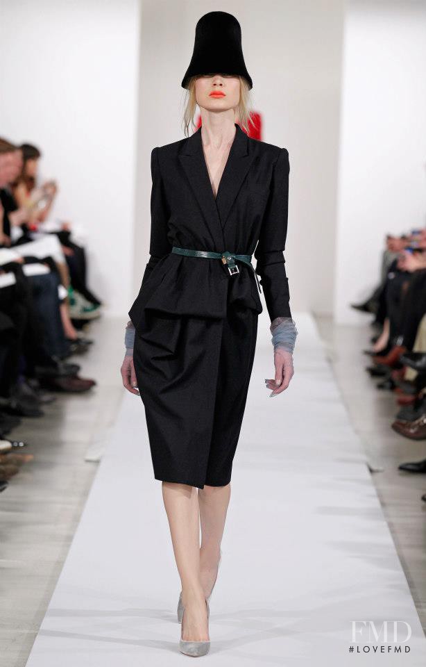 Elsa Sylvan featured in  the Oscar de la Renta fashion show for Autumn/Winter 2013