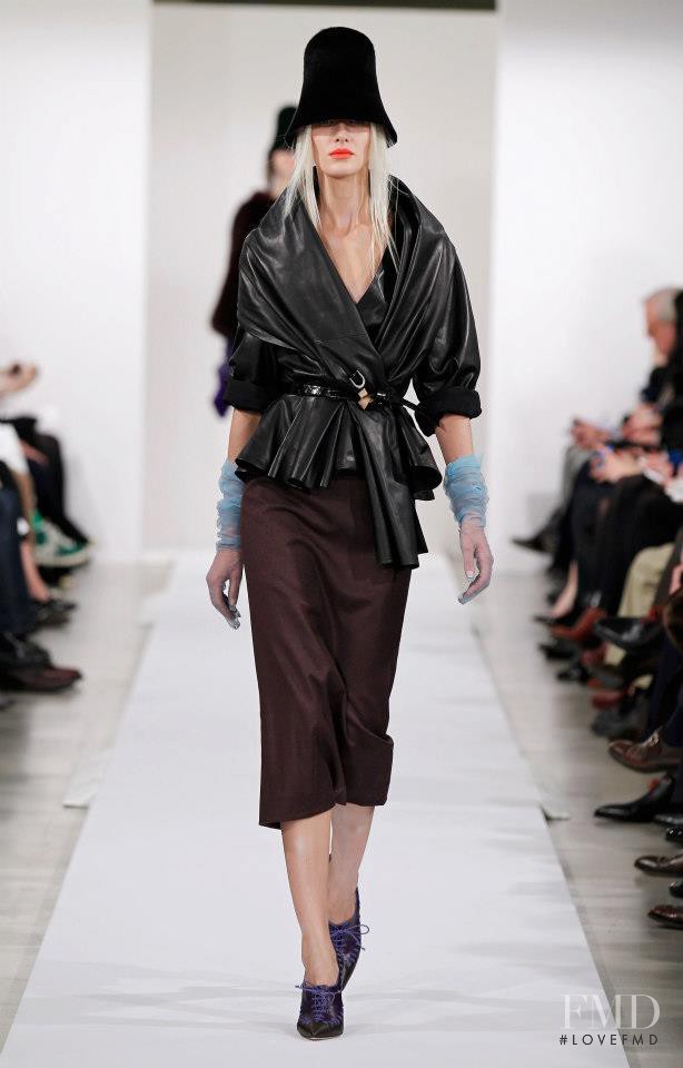 Romina Lanaro featured in  the Oscar de la Renta fashion show for Autumn/Winter 2013