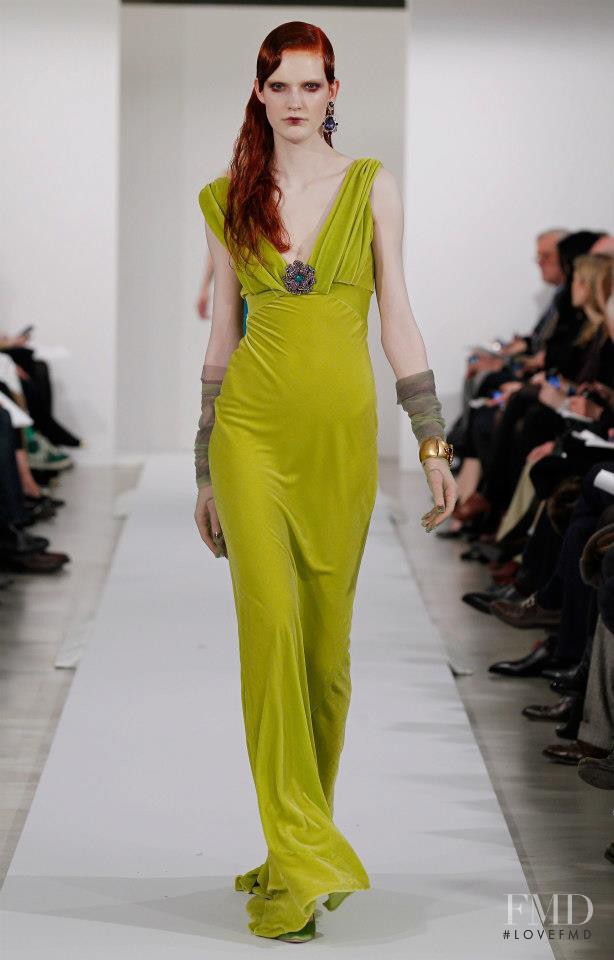 Anniek Kortleve featured in  the Oscar de la Renta fashion show for Autumn/Winter 2013