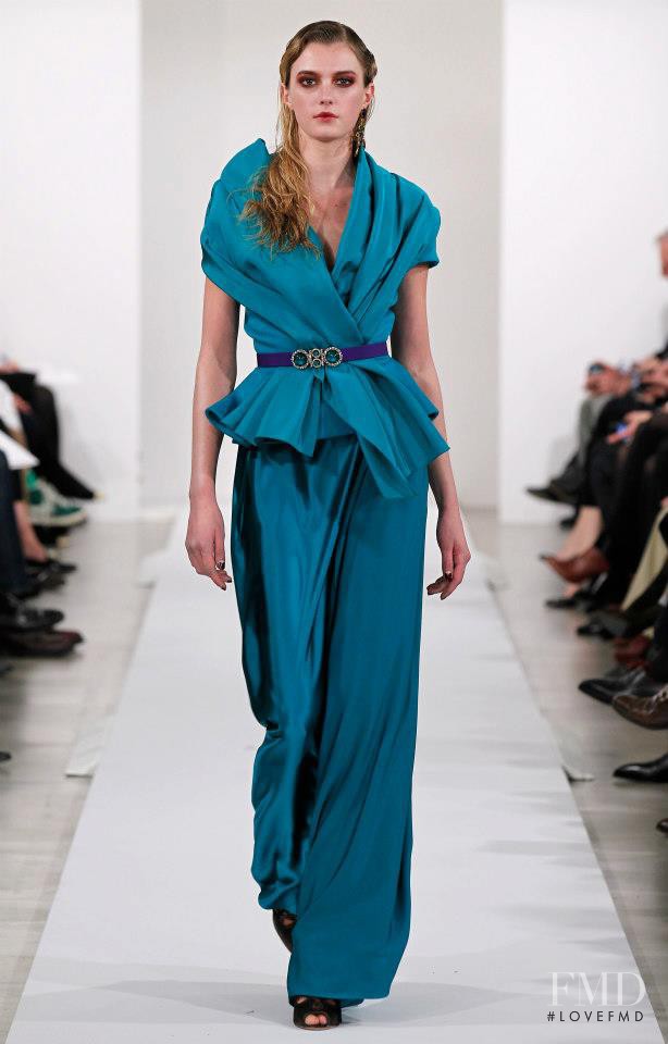 Sigrid Agren featured in  the Oscar de la Renta fashion show for Autumn/Winter 2013