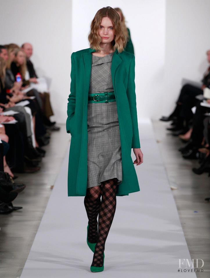Agnete Hegelund featured in  the Oscar de la Renta fashion show for Pre-Fall 2013