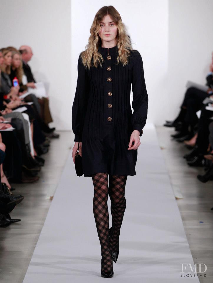 Kori Richardson featured in  the Oscar de la Renta fashion show for Pre-Fall 2013