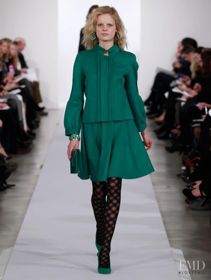 Hanne Gaby Odiele featured in  the Oscar de la Renta fashion show for Pre-Fall 2013