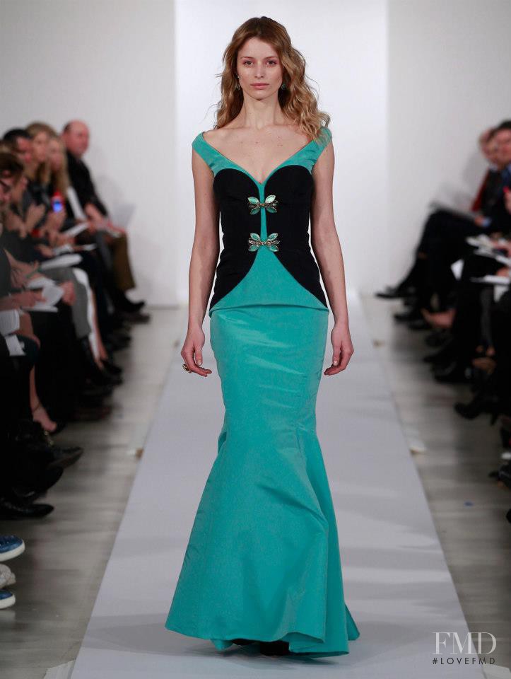 Flavia Lucini featured in  the Oscar de la Renta fashion show for Pre-Fall 2013