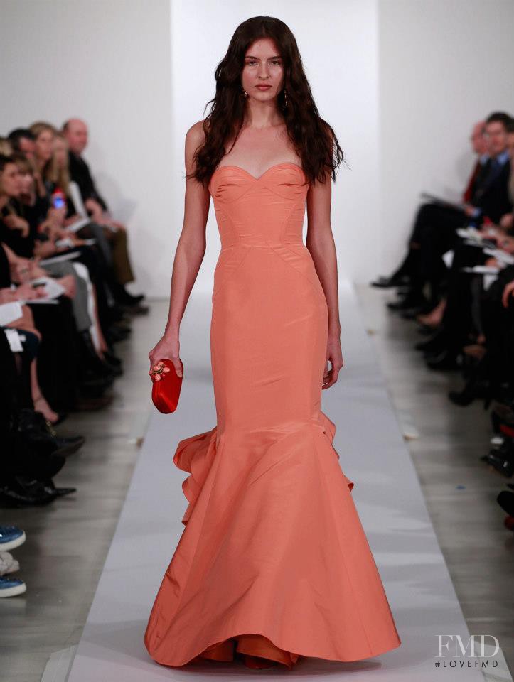 Sasha Valarino featured in  the Oscar de la Renta fashion show for Pre-Fall 2013