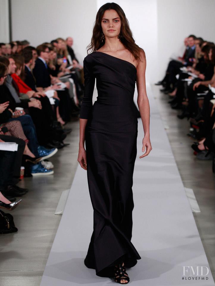 Barbara Fialho featured in  the Oscar de la Renta fashion show for Pre-Fall 2013