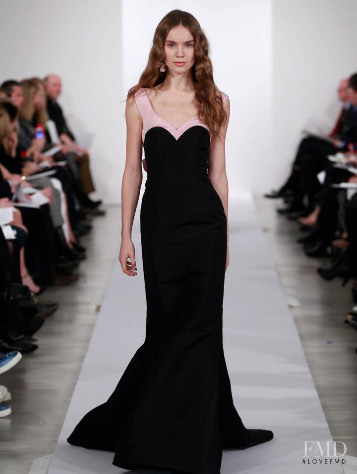 Odile Coco van Stuijvenberg featured in  the Oscar de la Renta fashion show for Pre-Fall 2013